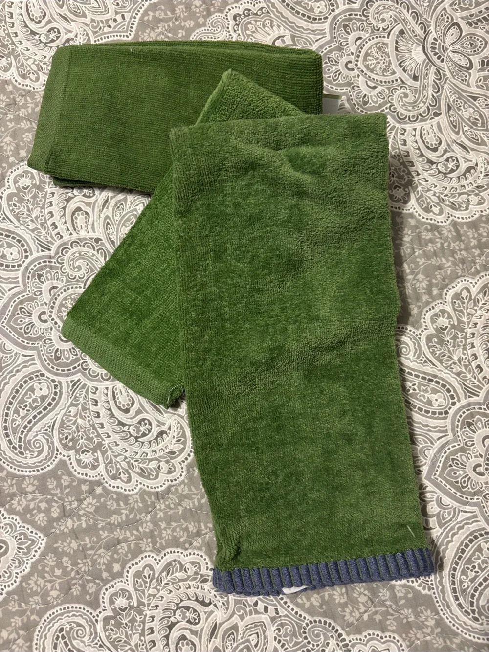 Green Sunflower pickle ball towel Set